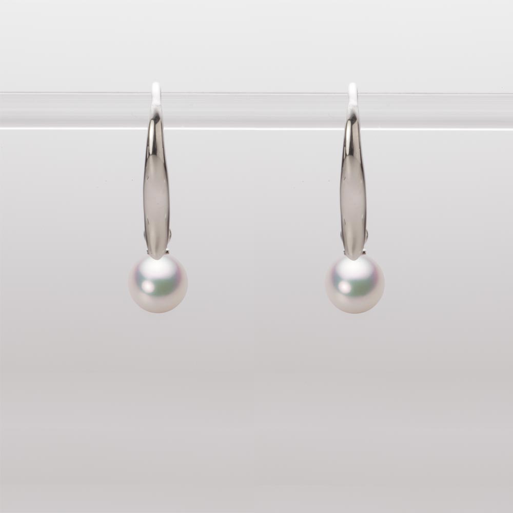 5.0mmアコヤ真珠ピアス（ホワイトピンク・マリン）