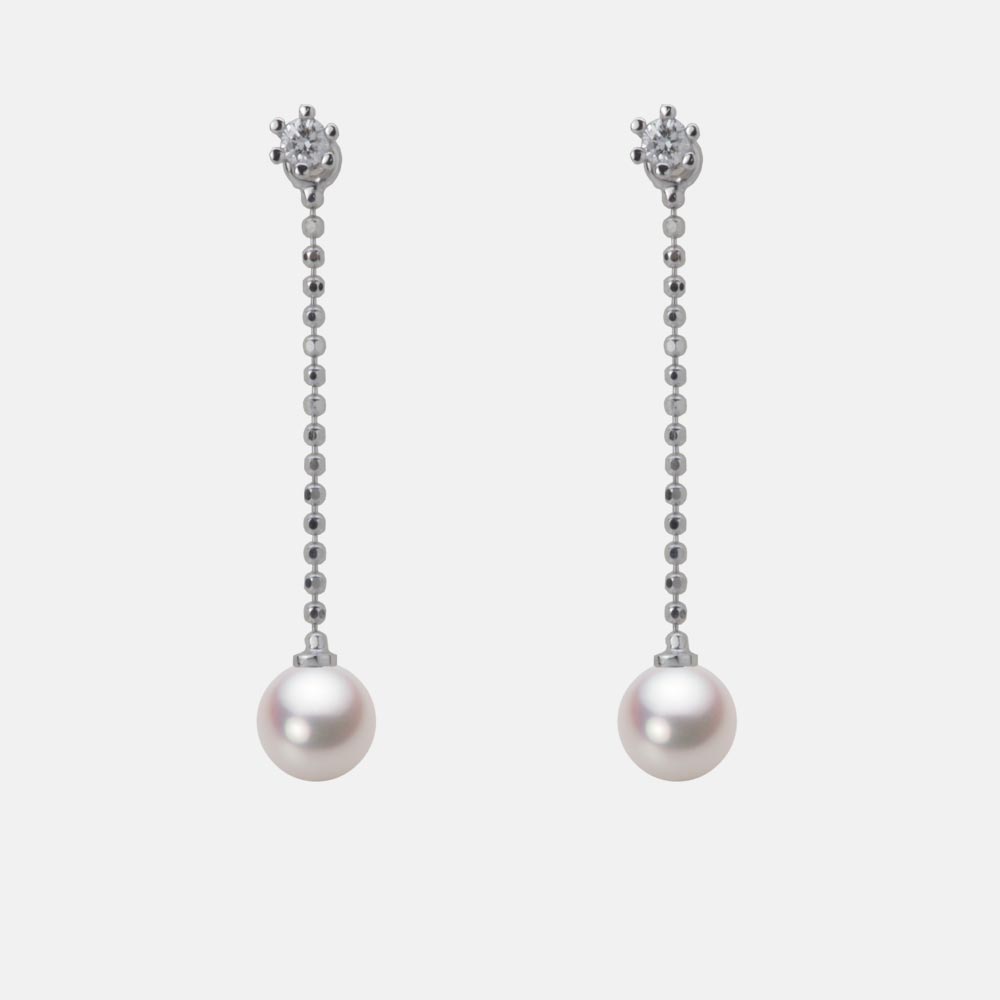 5.0mmアコヤ真珠ピアス（ホワイトピンク・ロゼ）