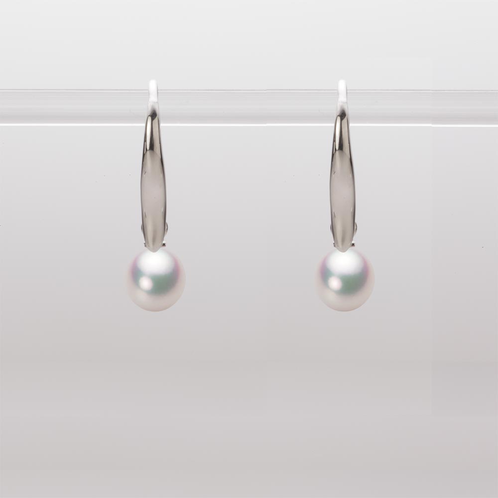 5.5mm アコヤ真珠ピアス （ホワイトピンク・マリン）