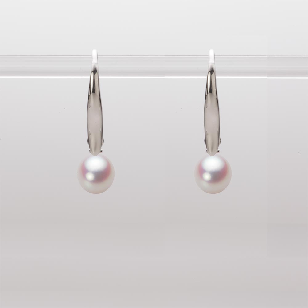 5.5mm アコヤ真珠ピアス （ホワイトピンク・ロゼ）