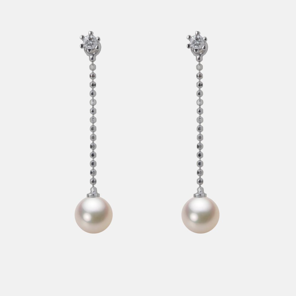 5.5mmアコヤ真珠ピアス（シャンパンゴールド）