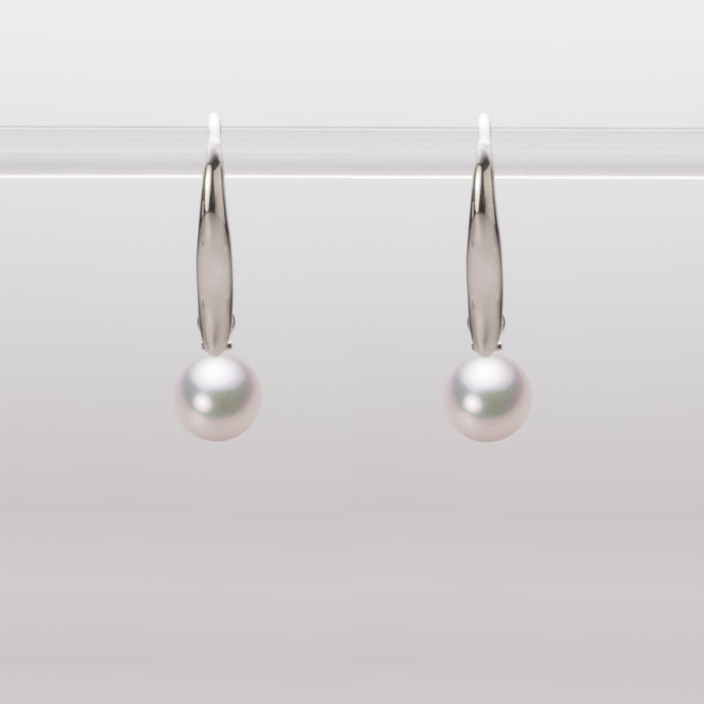 5.5mmアコヤ真珠ピアス（ホワイトピンク・マリン）