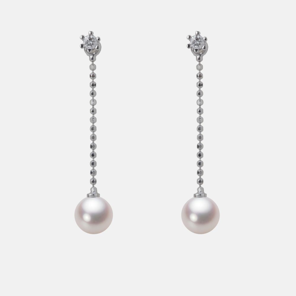 5.5mmアコヤ真珠ピアス（ホワイトピンク・ロゼ）