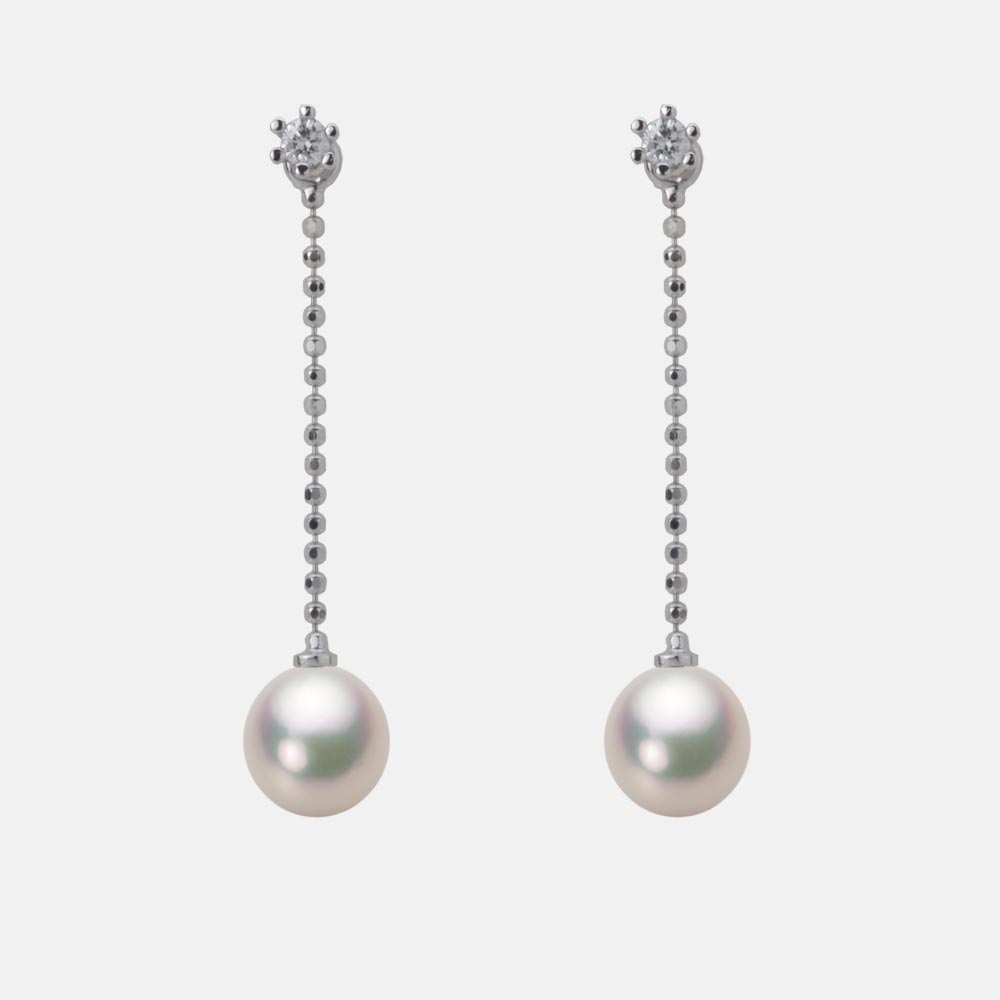 6.0mm アコヤ真珠ピアス （シャンパンホワイト）