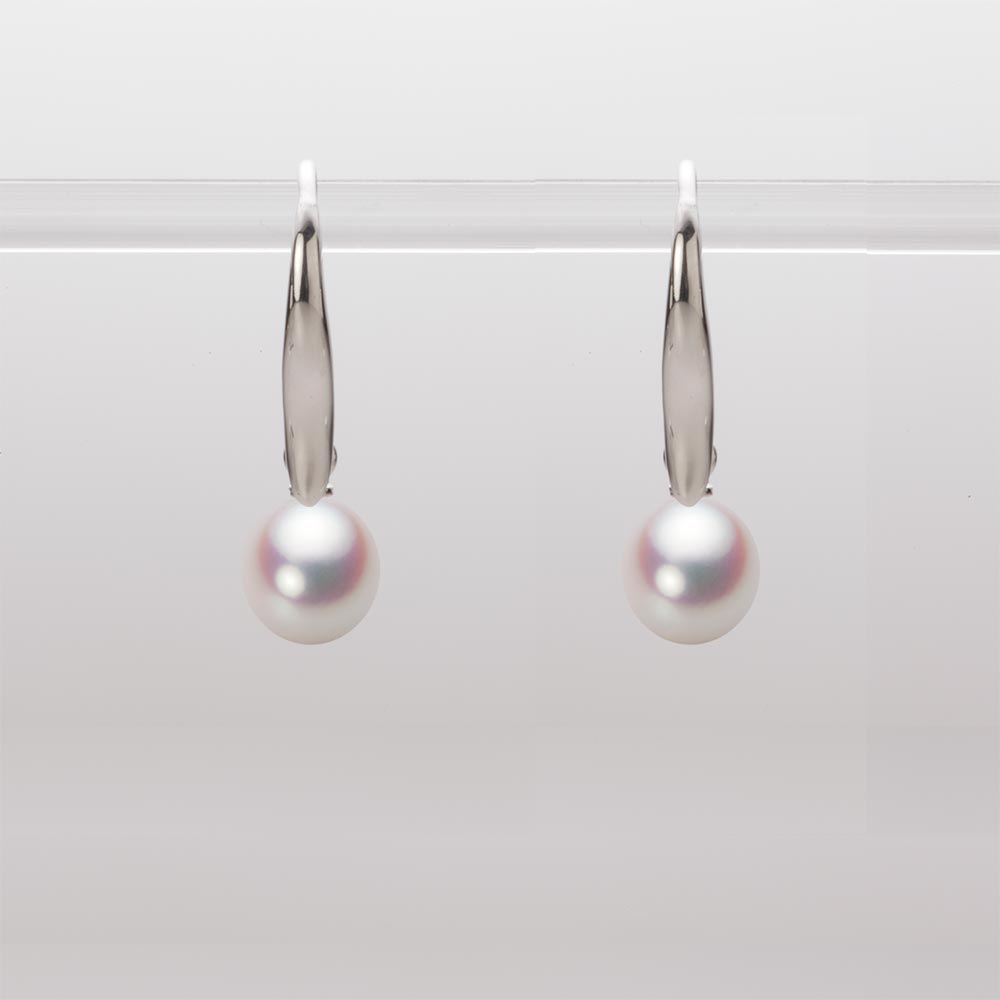 6.0mm アコヤ真珠ピアス （ホワイトピンク・ロゼ）