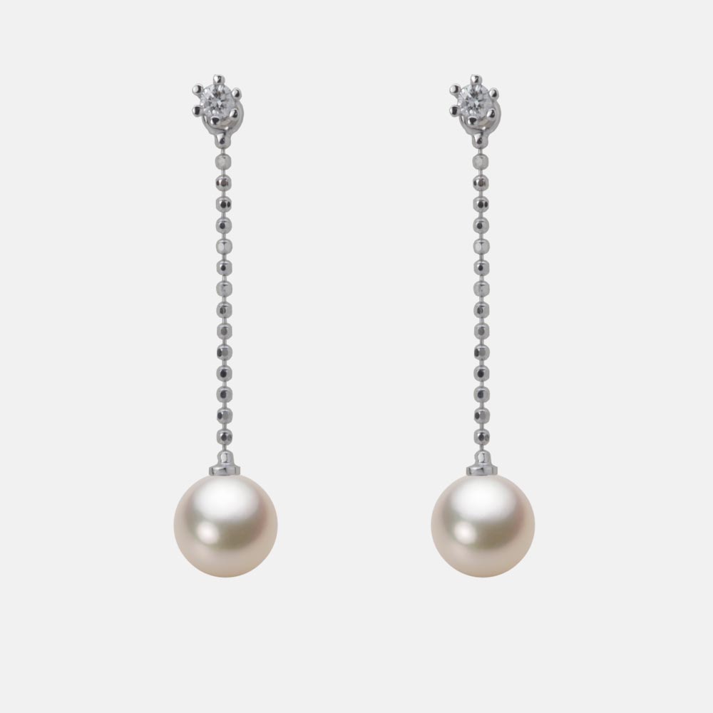 6.0mmアコヤ真珠ピアス（シャンパンゴールド）