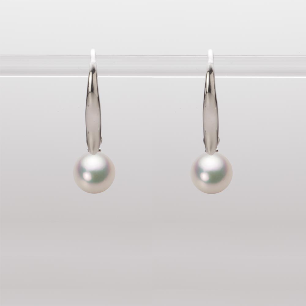 6.0mmアコヤ真珠ピアス（シャンパンホワイト）