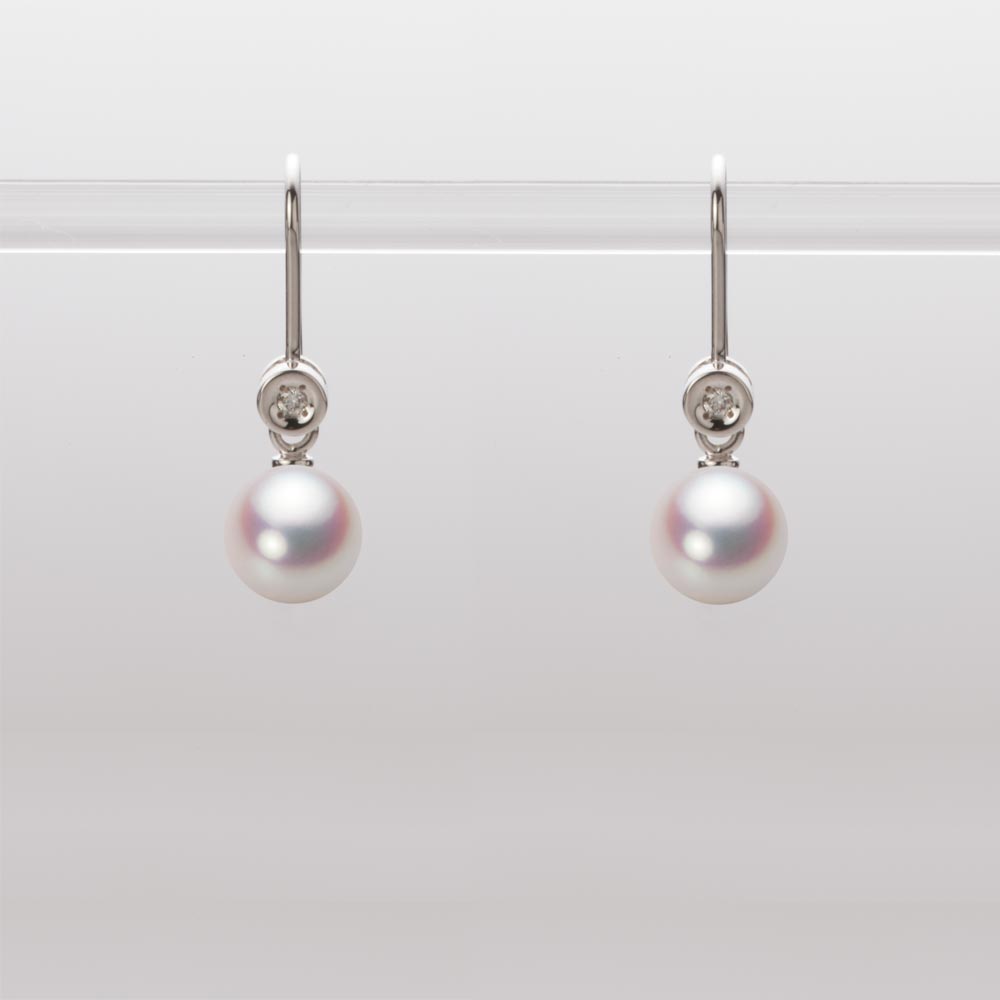 6.0mmアコヤ真珠ピアス（ホワイトピンク・ロゼ）