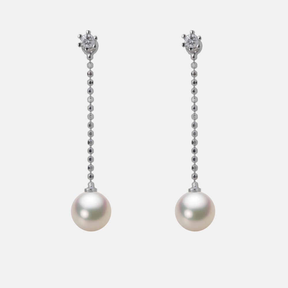 6.0mmアコヤ真珠ピアス（シャンパンホワイト）