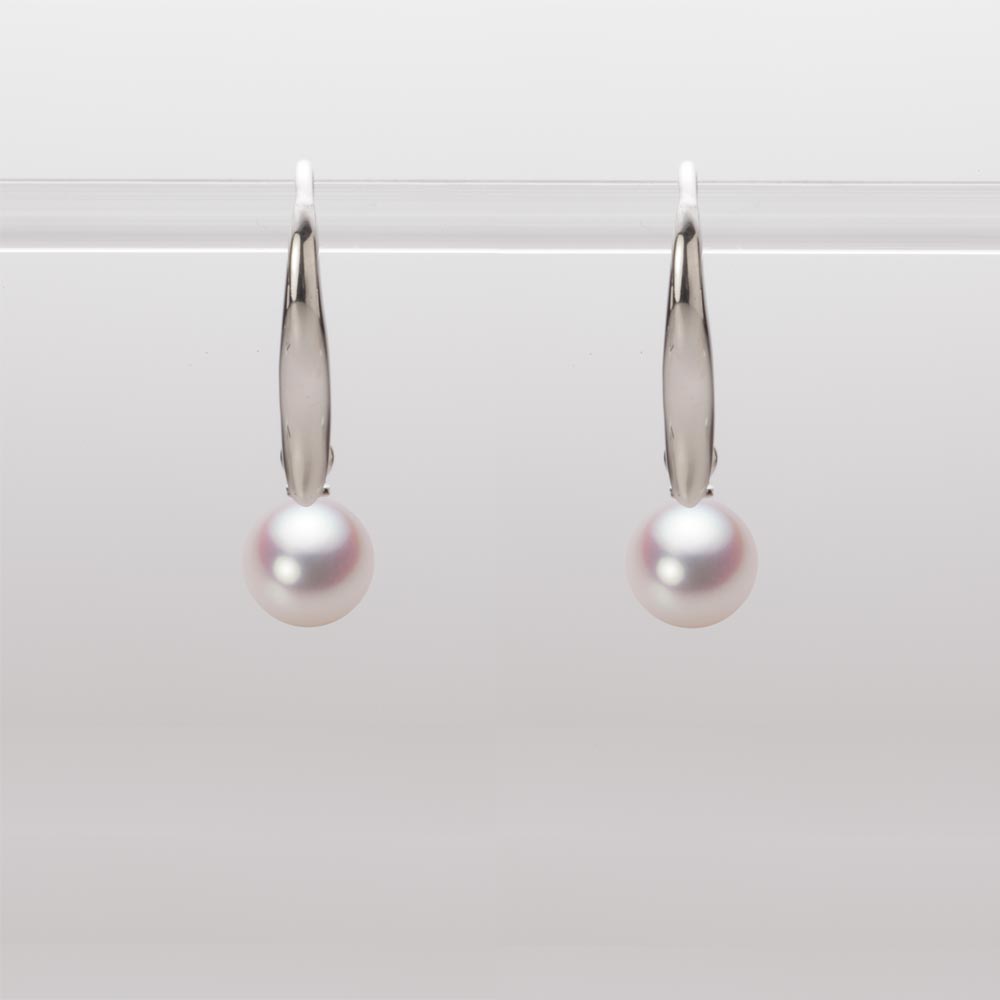 6.0mmアコヤ真珠ピアス（ホワイトピンク・ロゼ）