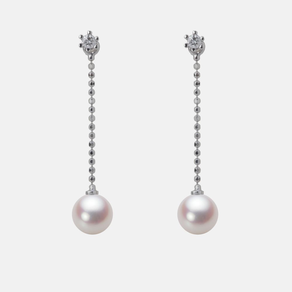 6.0mmアコヤ真珠ピアス（ホワイトピンク・ロゼ）