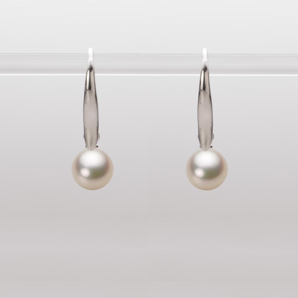 6.5mmアコヤ真珠ピアス（シャンパンゴールド）