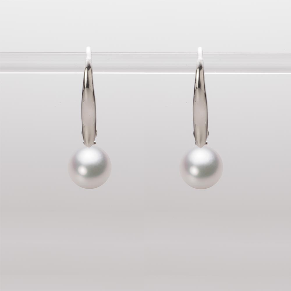 6.5mmアコヤ真珠ピアス（ホワイトピンク・マリン）