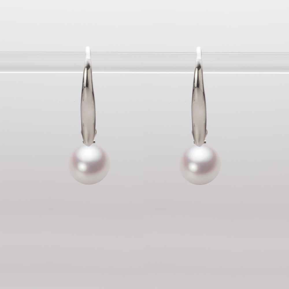 6.5mmアコヤ真珠ピアス（ホワイトピンク・ロゼ）