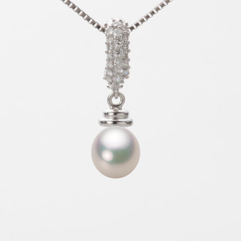 7.0mm アコヤ真珠ペンダント （シャンパンホワイト）