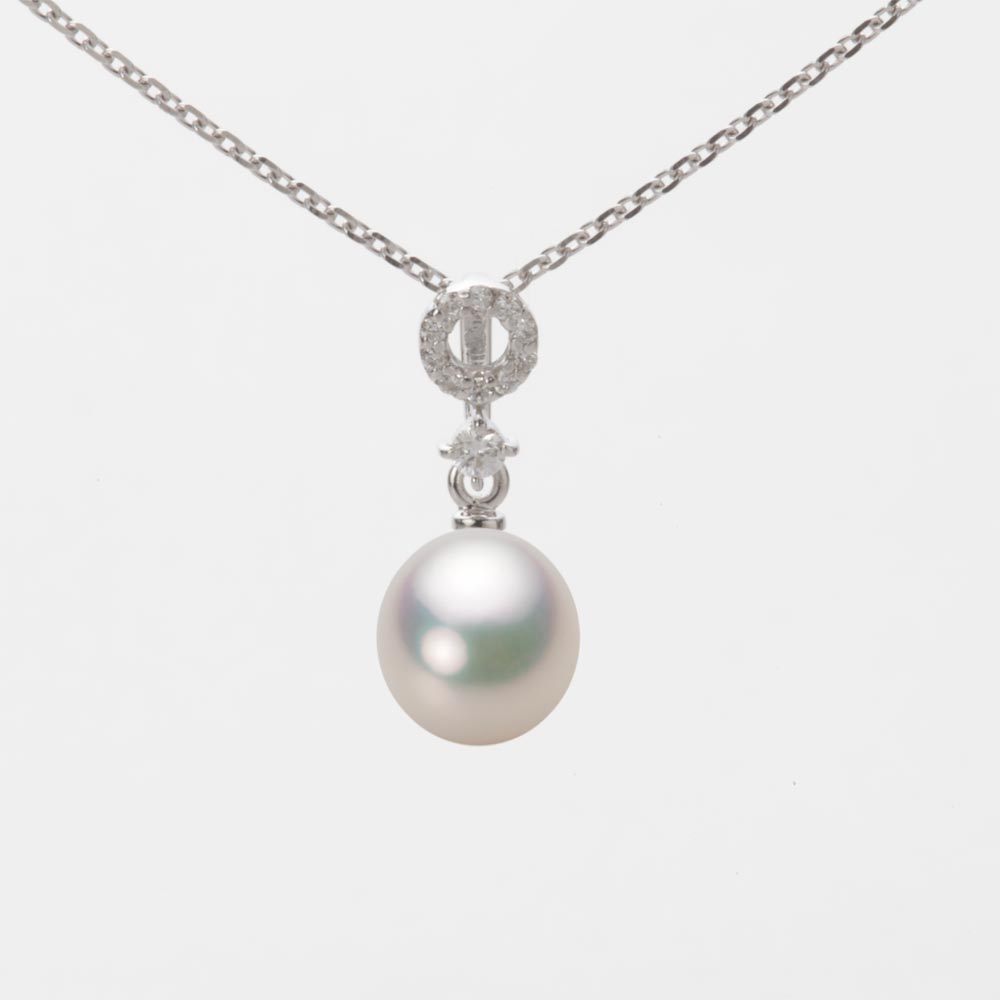 7.0mm アコヤ真珠ペンダント （シャンパンホワイト）