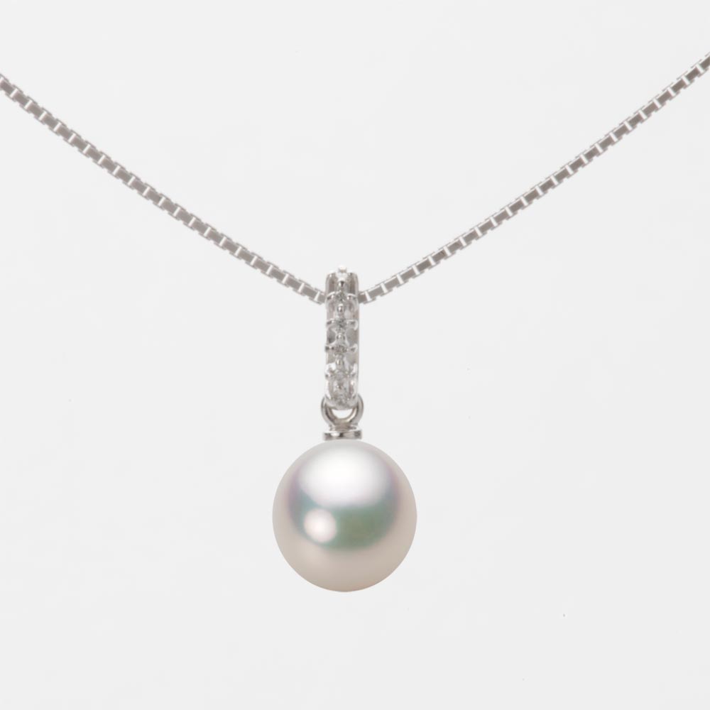 7.0mm アコヤ真珠ペンダント （シャンパンホワイト）