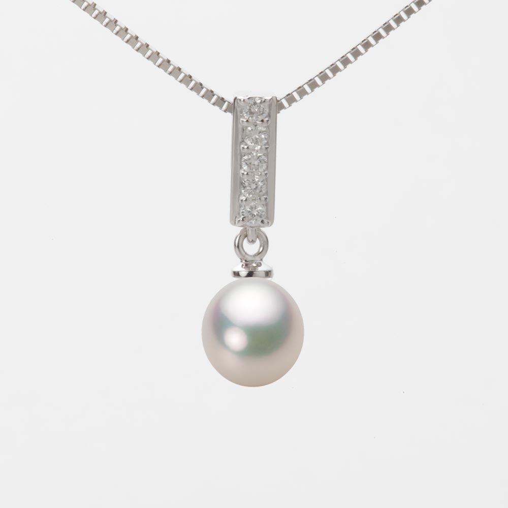 7.0mm アコヤ真珠ペンダント （シャンパンホワイト）