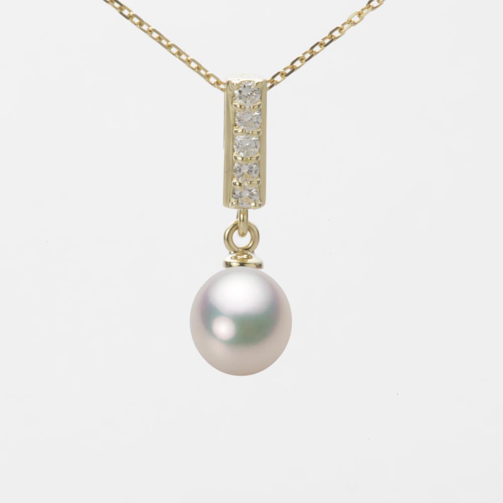 7.0mm アコヤ真珠ペンダント （シャンパンホワイト）