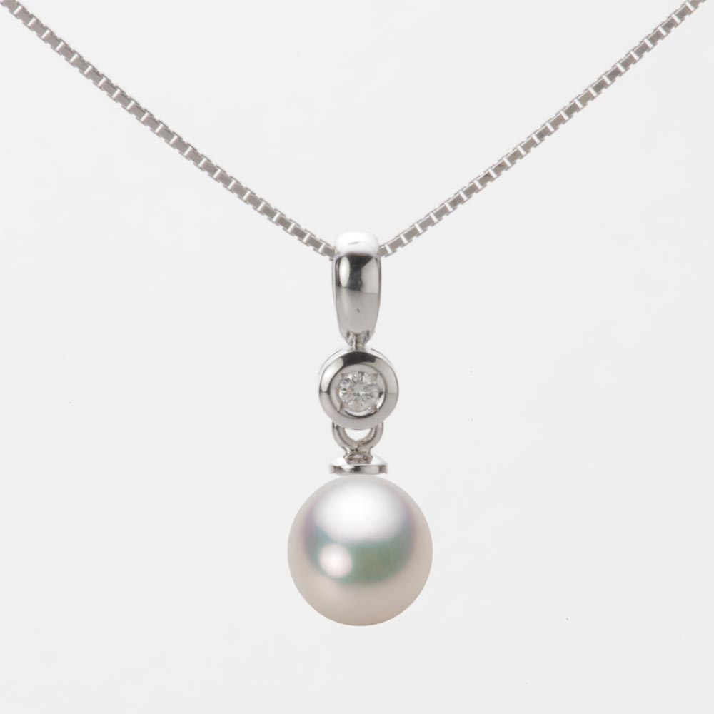 7.0mm アコヤ真珠ペンダント （シャンパンホワイト）