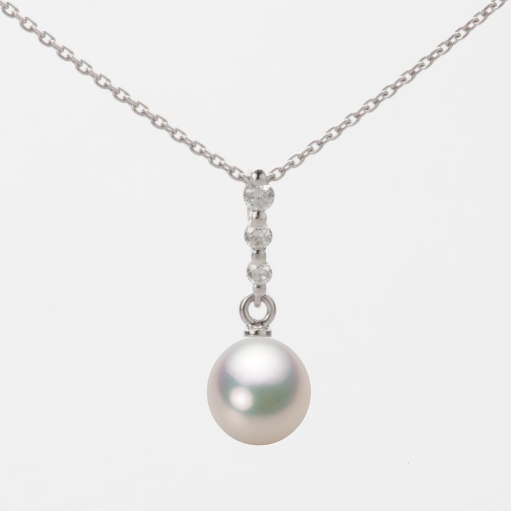 7.0mm アコヤ真珠ペンダント （シャンパンホワイト）