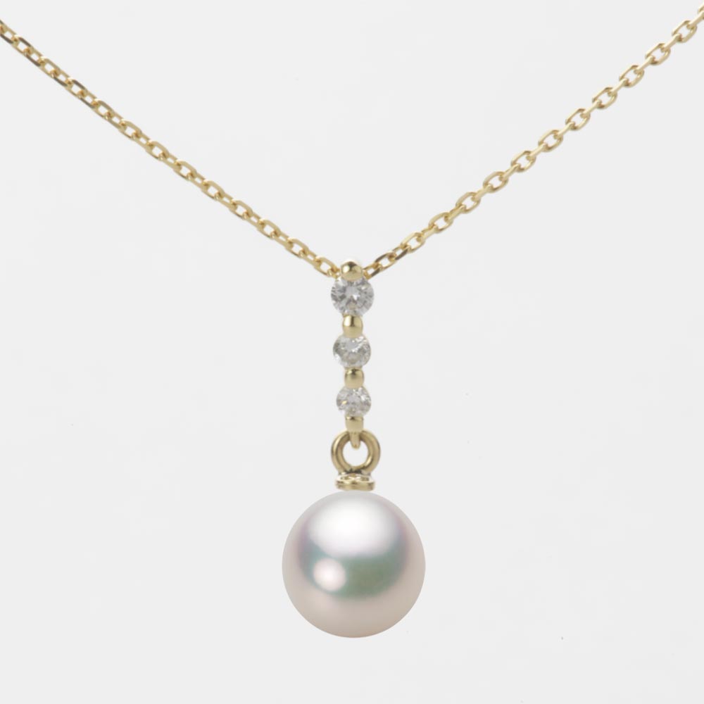 7.0mm アコヤ真珠ペンダント （シャンパンホワイト）