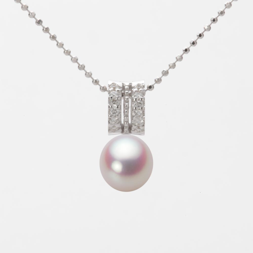 7.0mm アコヤ真珠ペンダント （ホワイトピンク・ロゼ）