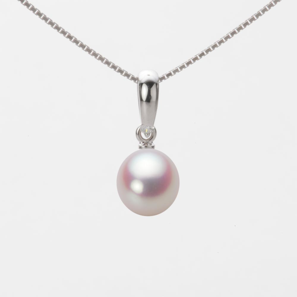 7.0mm アコヤ真珠ペンダント （ホワイトピンク・ロゼ）