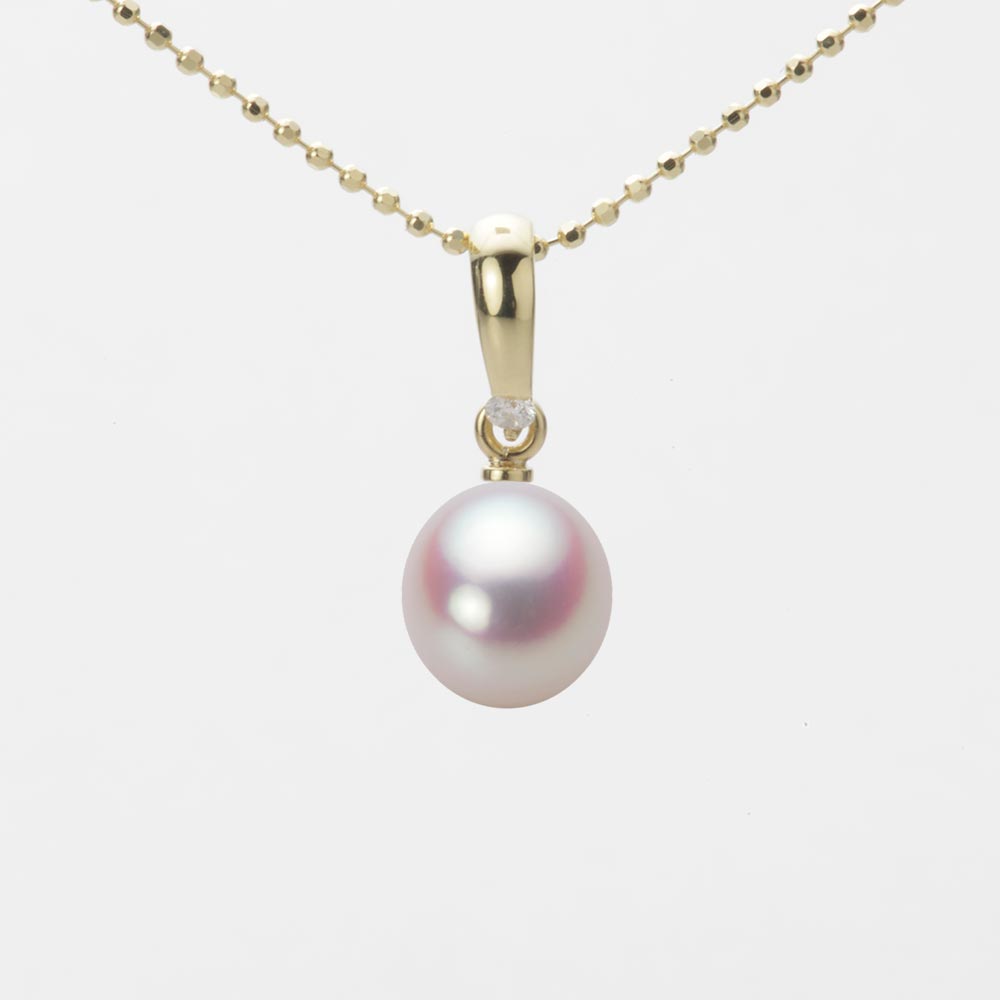 7.0mm アコヤ真珠ペンダント （ホワイトピンク・ロゼ）