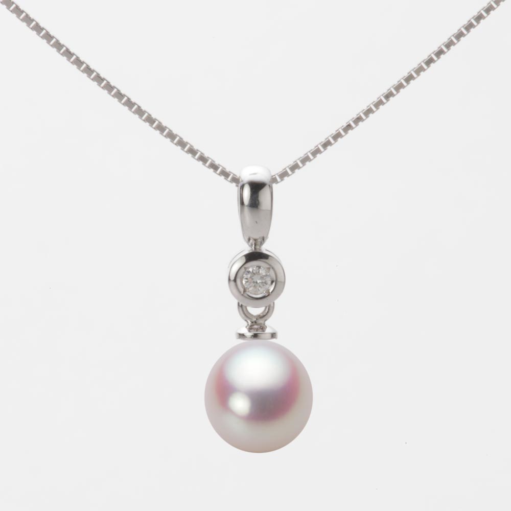 7.0mm アコヤ真珠ペンダント （ホワイトピンク・ロゼ）