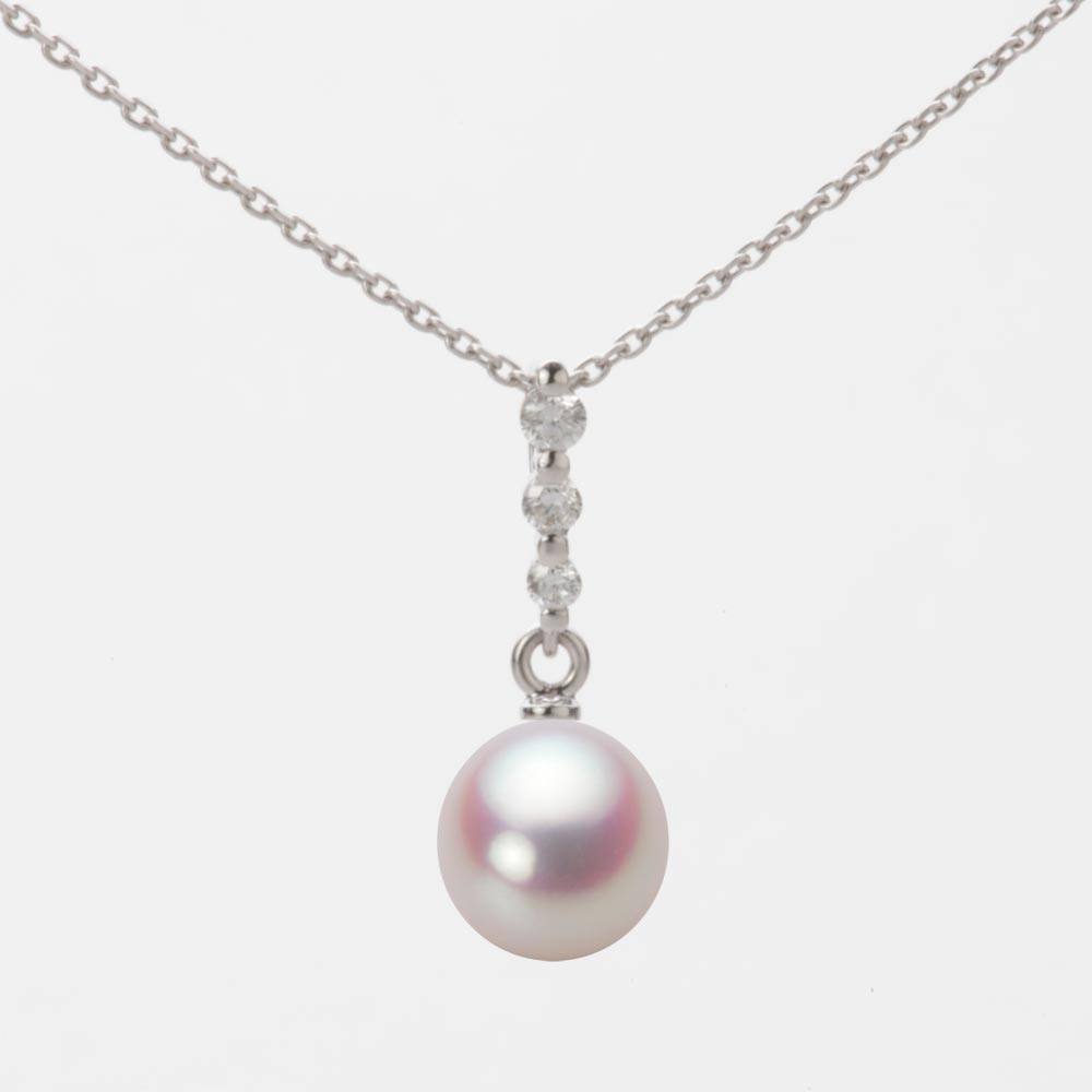 7.0mm アコヤ真珠ペンダント （ホワイトピンク・ロゼ）