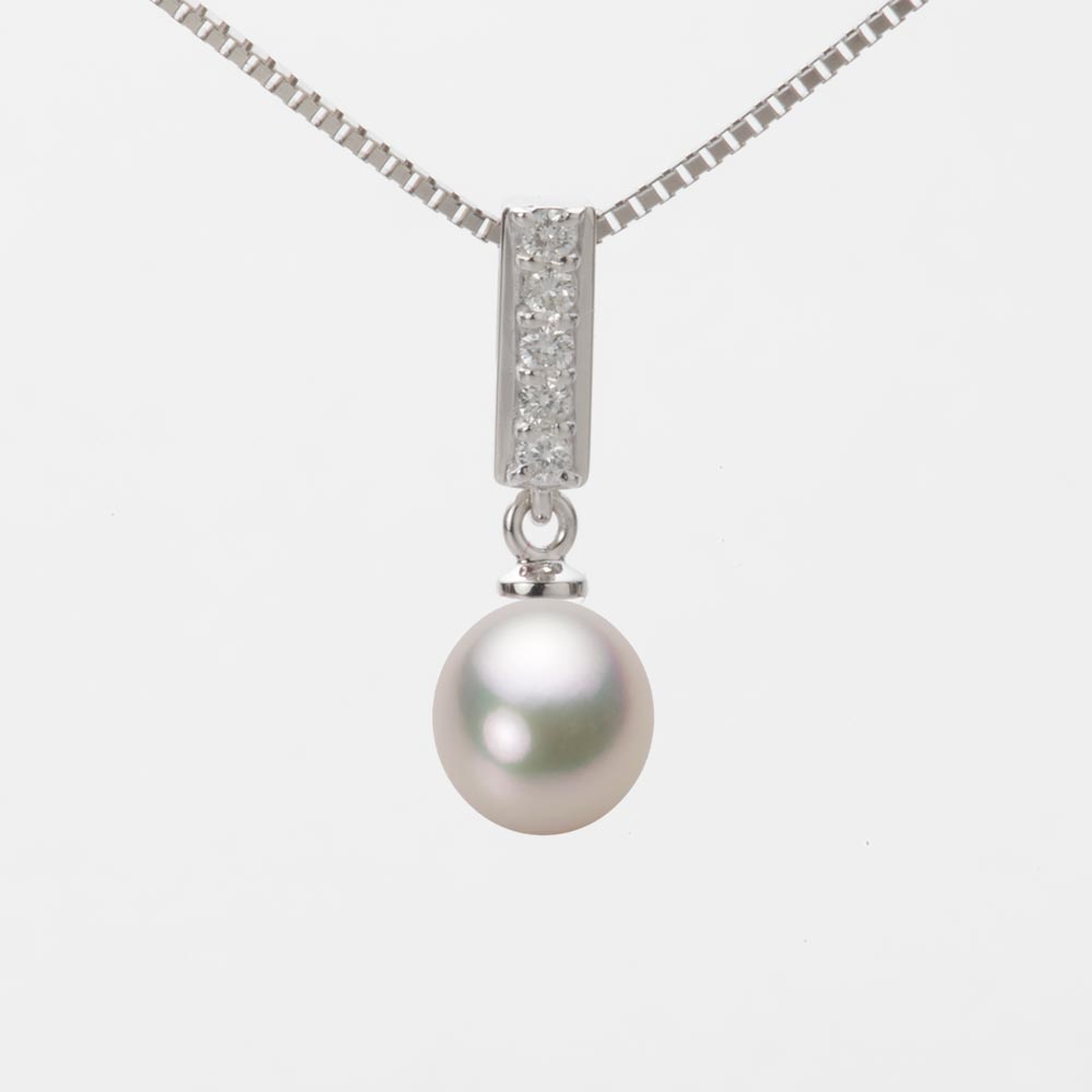 7.0mm アコヤ真珠ペンダント （シャンパンホワイト）