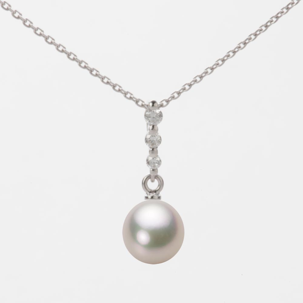 7.0mm アコヤ真珠ペンダント （シャンパンホワイト）