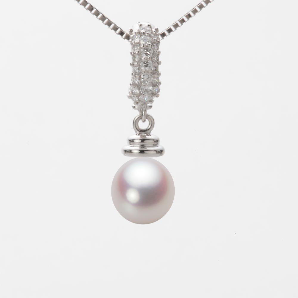 7.0mm アコヤ真珠ペンダント （ホワイトピンク・ロゼ）