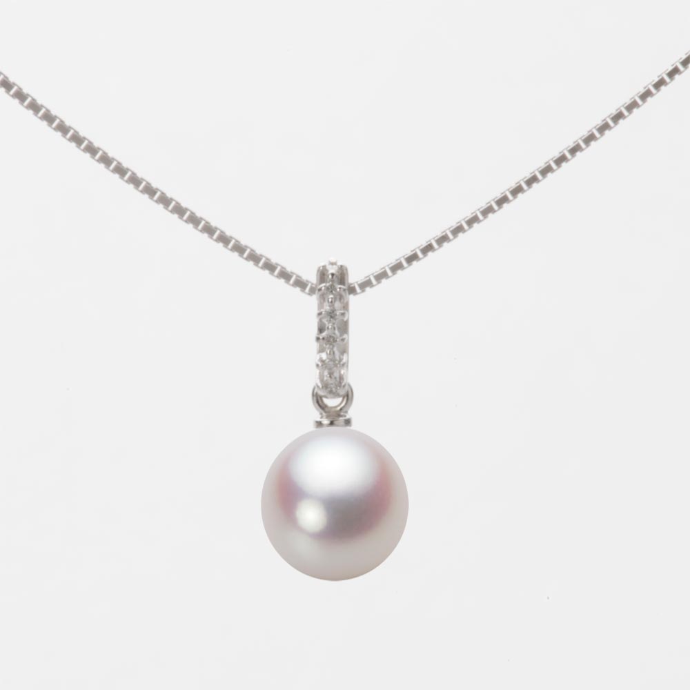 7.0mm アコヤ真珠ペンダント （ホワイトピンク・ロゼ）