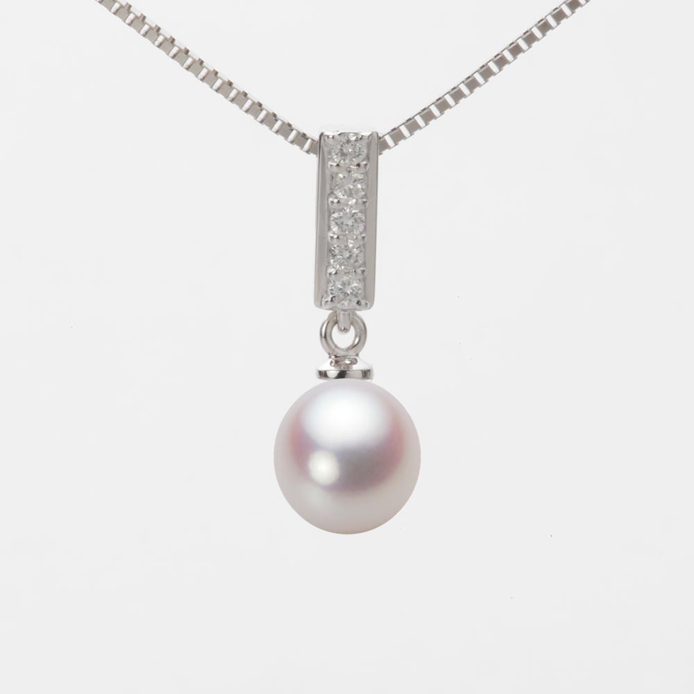 7.0mm アコヤ真珠ペンダント （ホワイトピンク・ロゼ）