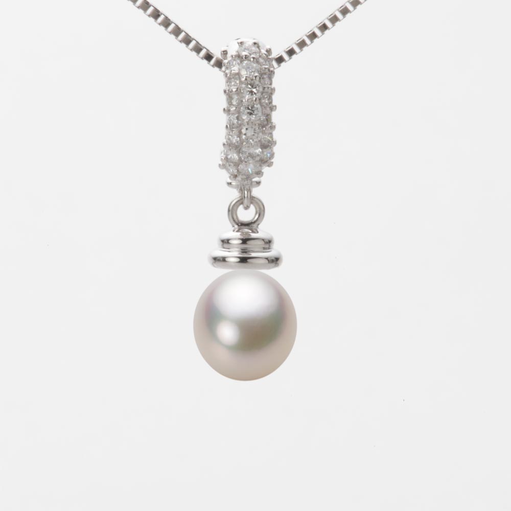 7.0mm アコヤ真珠ペンダント （シャンパンホワイト）