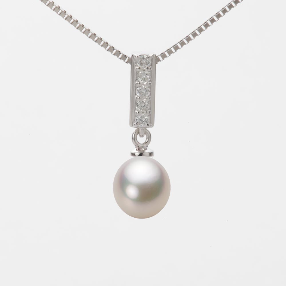 7.0mm アコヤ真珠ペンダント （シャンパンホワイト）