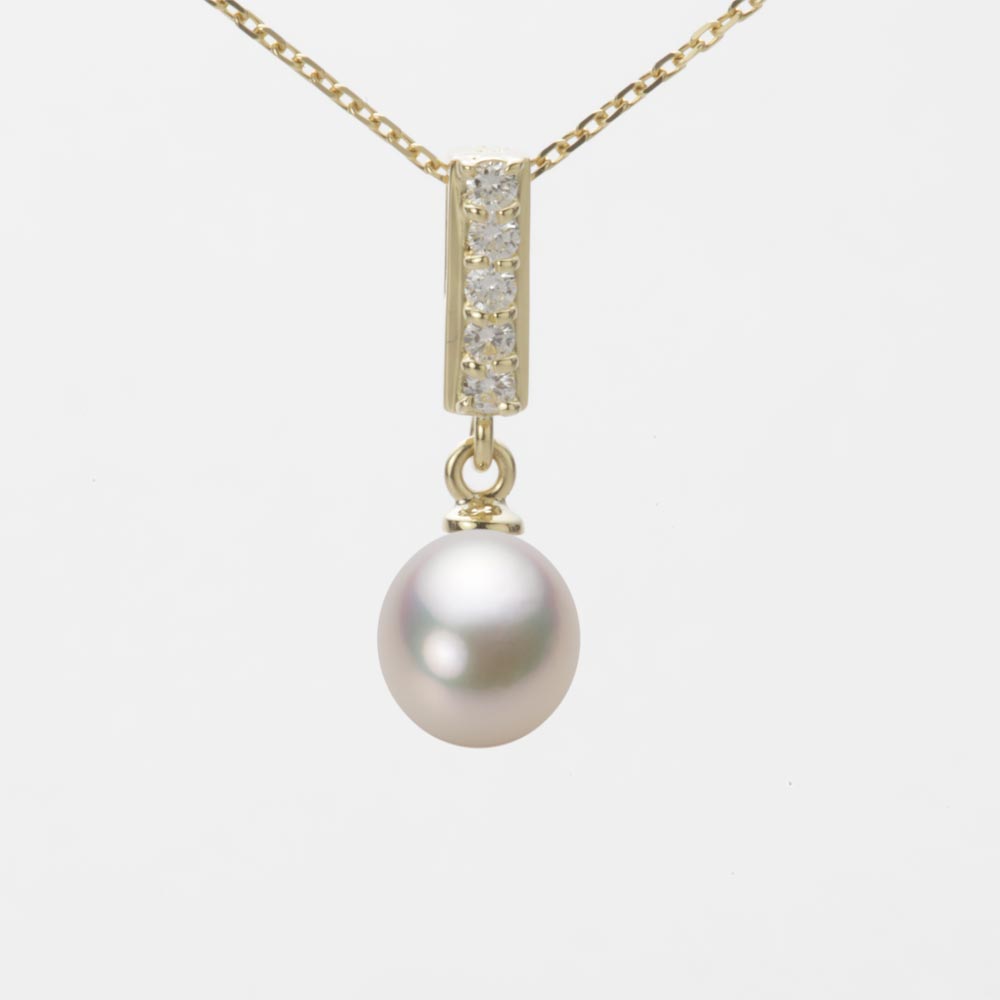 7.0mm アコヤ真珠ペンダント （シャンパンホワイト）