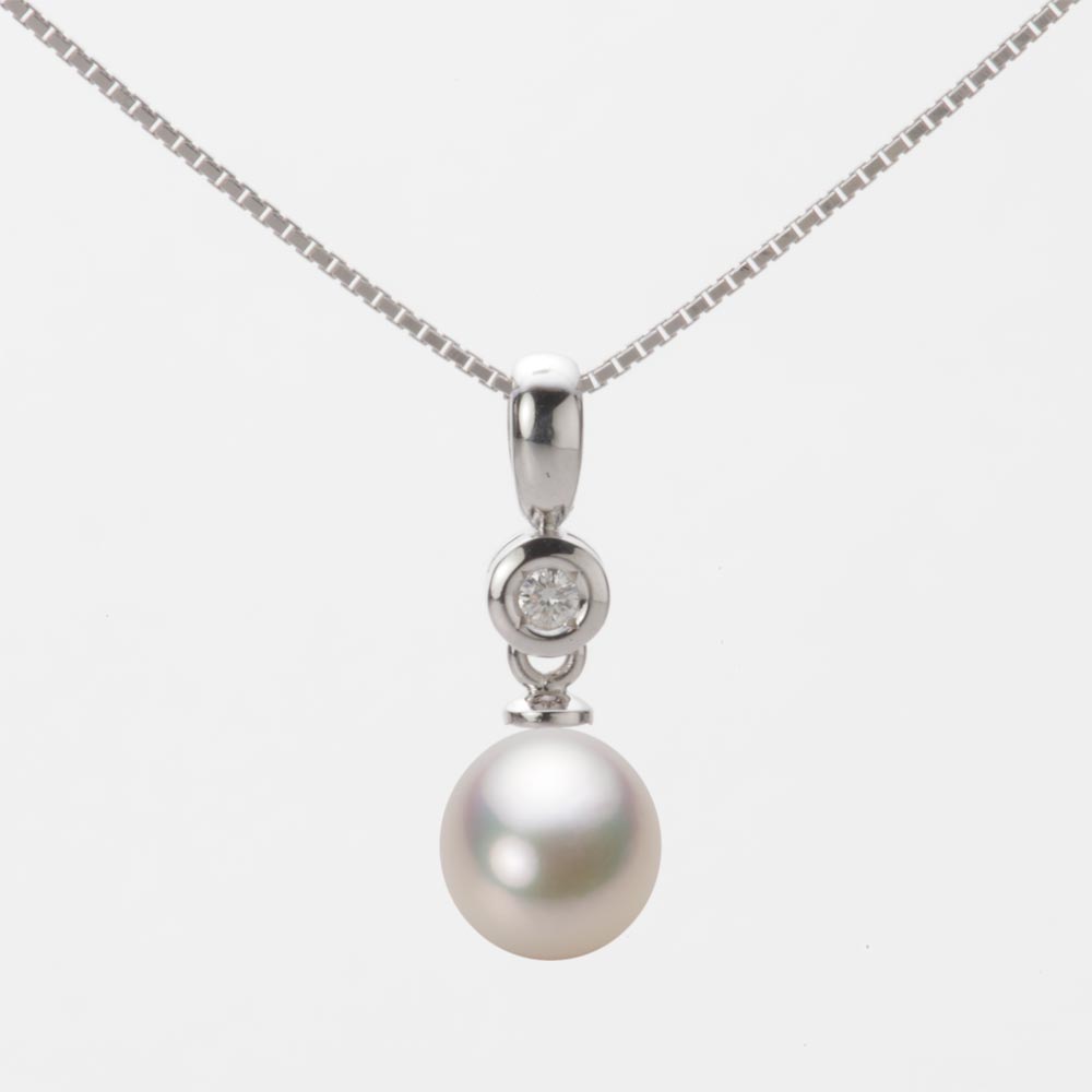 7.0mm アコヤ真珠ペンダント （シャンパンホワイト）