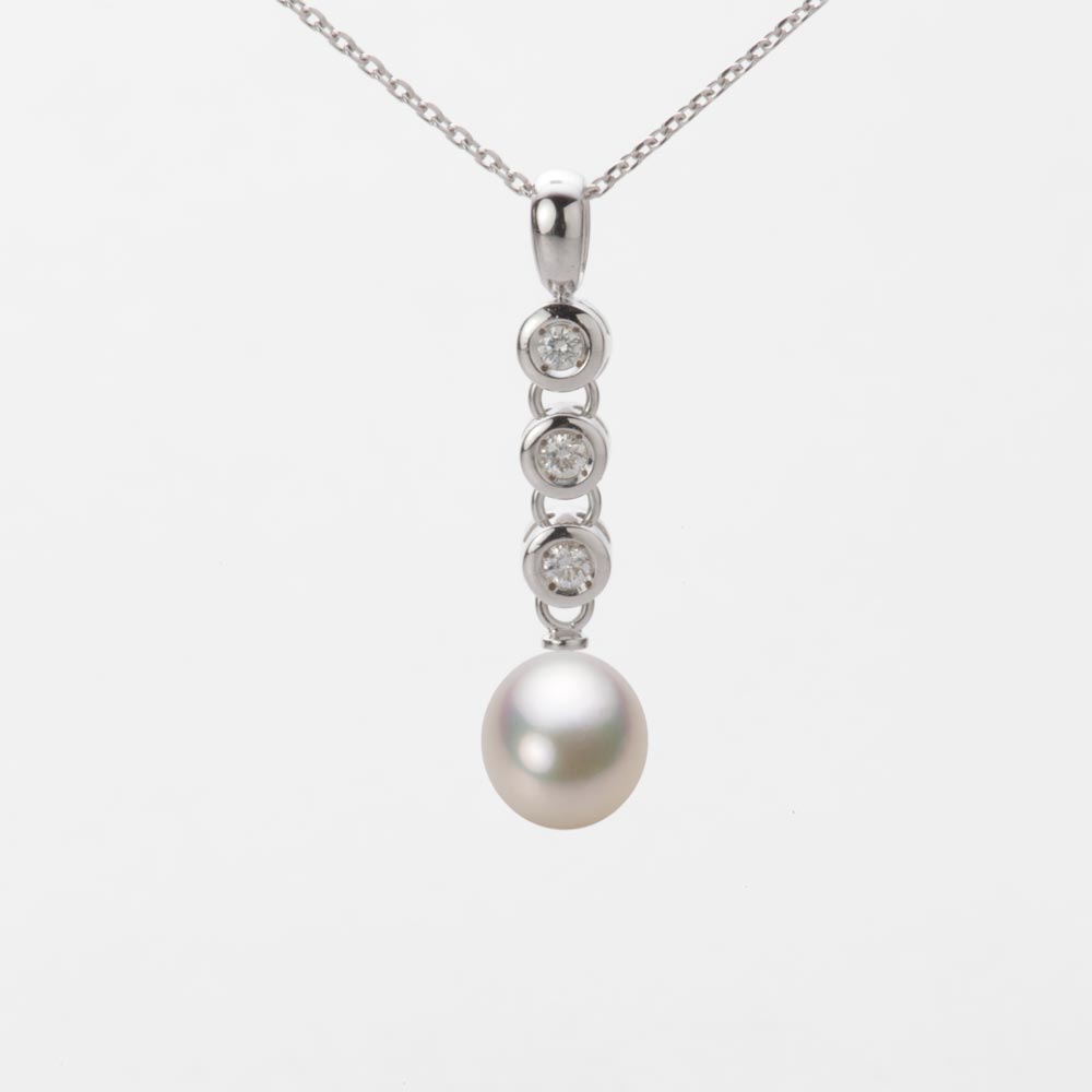 7.0mm アコヤ真珠ペンダント （シャンパンホワイト）