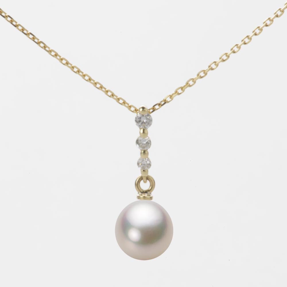 7.0mm アコヤ真珠ペンダント （シャンパンホワイト）