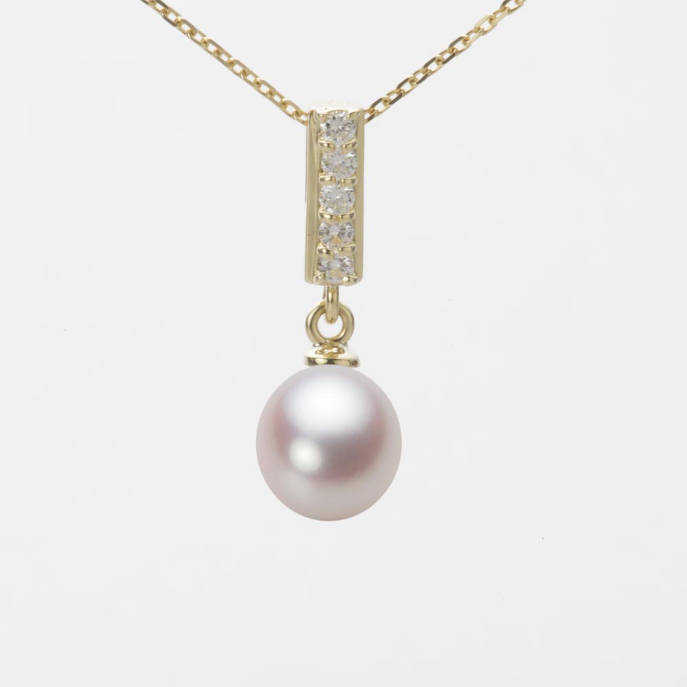 7.0mm アコヤ真珠ペンダント （ホワイトピンク・ロゼ）