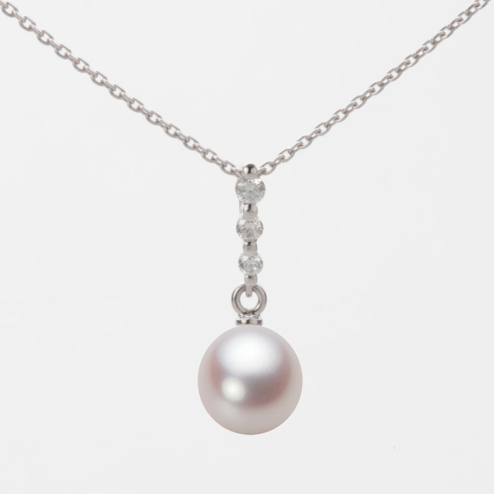 7.0mm アコヤ真珠ペンダント （ホワイトピンク・ロゼ）