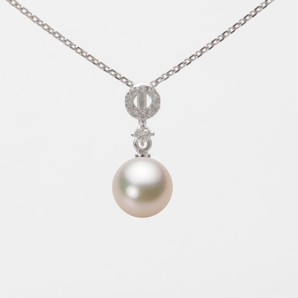 7.0mmアコヤ真珠ペンダント（シャンパンゴールド）