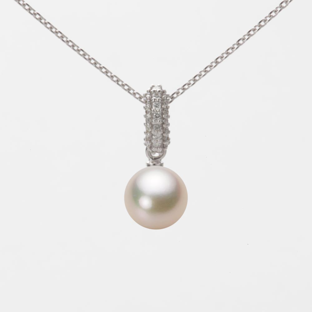 7.0mmアコヤ真珠ペンダント（シャンパンゴールド）