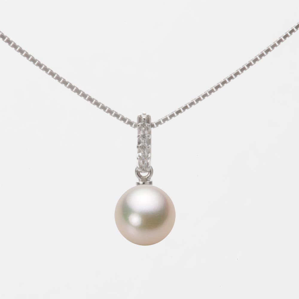 7.0mmアコヤ真珠ペンダント（シャンパンゴールド）