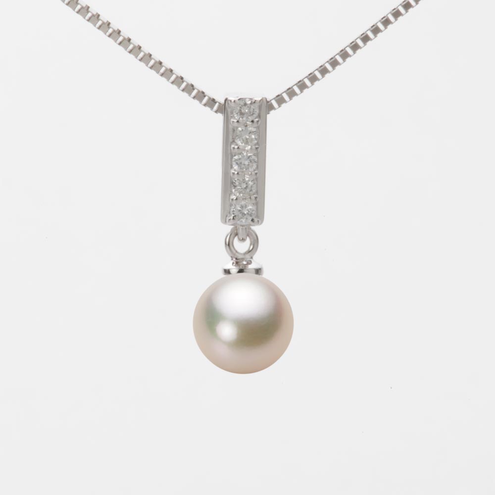 7.0mmアコヤ真珠ペンダント（シャンパンゴールド）