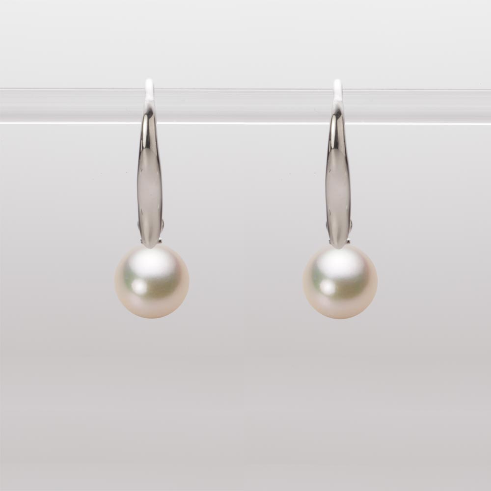 7.0mmアコヤ真珠ピアス（シャンパンゴールド）