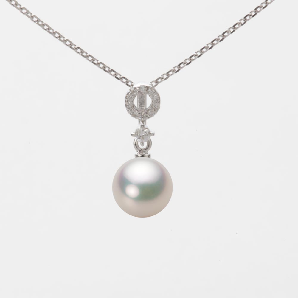 7.0mmアコヤ真珠ペンダント（シャンパンホワイト）